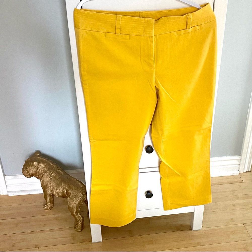 JCREW Factory women's cropped marigold city pants